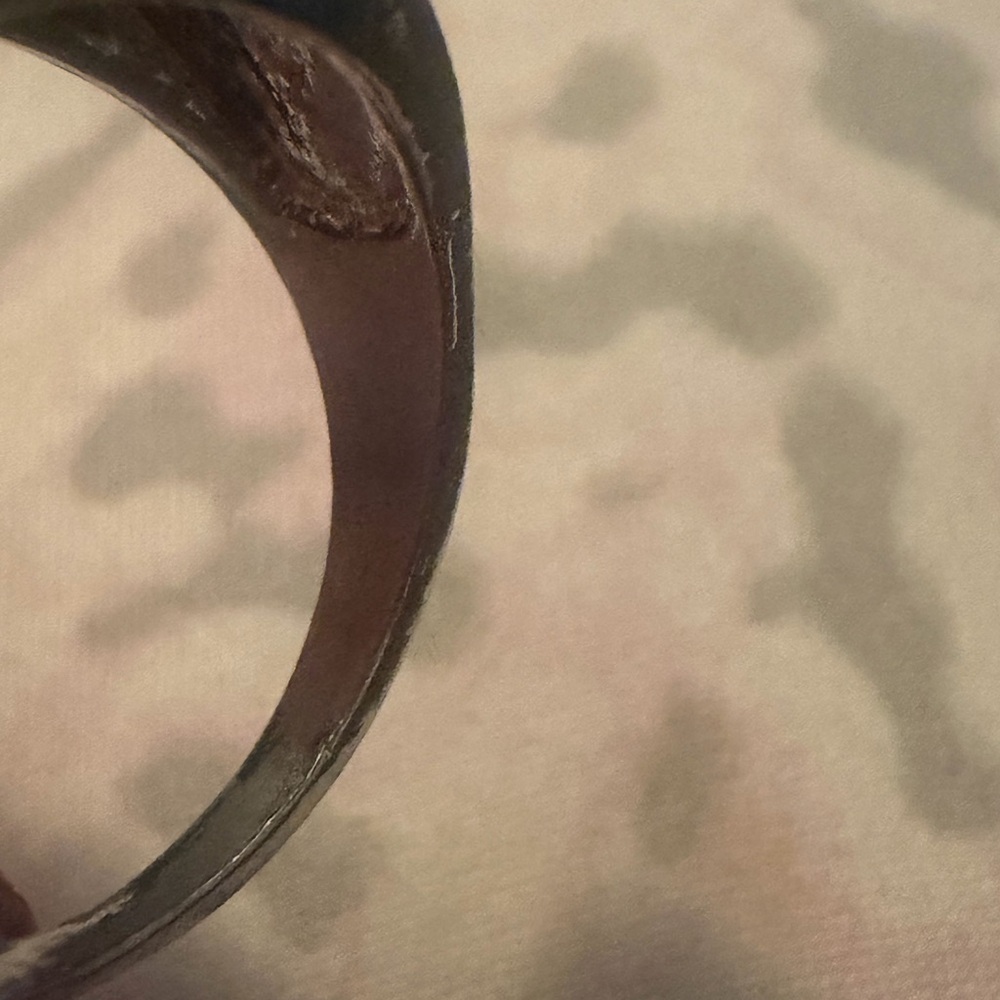 NWOT Men’s Silver Square Signet Ring. Approx 10 1/2 - Picture 6 of 8